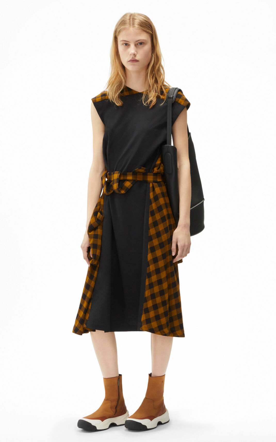 Kenzo Sleeveless checked Kjole Dame - Brune DK-322973